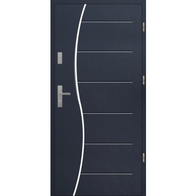 Drzwi T43 A4 INOX Antracyt 72 mm